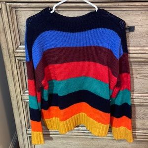Multicolored urban outfitters oversized sweater